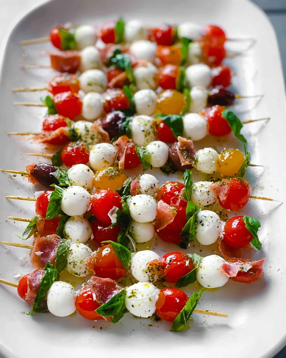 Caprese Skewers: Easy, Fresh Appetizer Recipe!