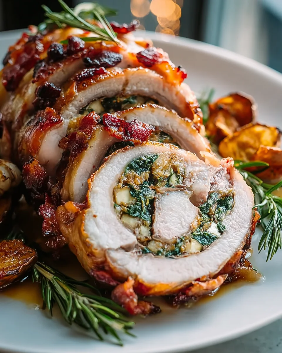 Delicious Christmas Stuffed Beef Roast
