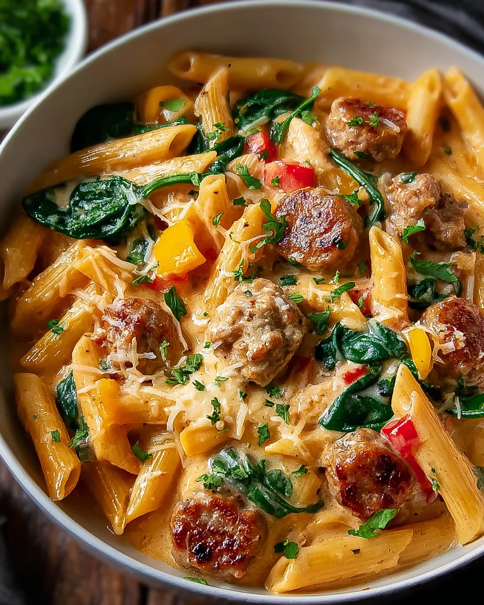 Spicy Cajun Beef Sausage Pasta: Quick & Easy Dinner!