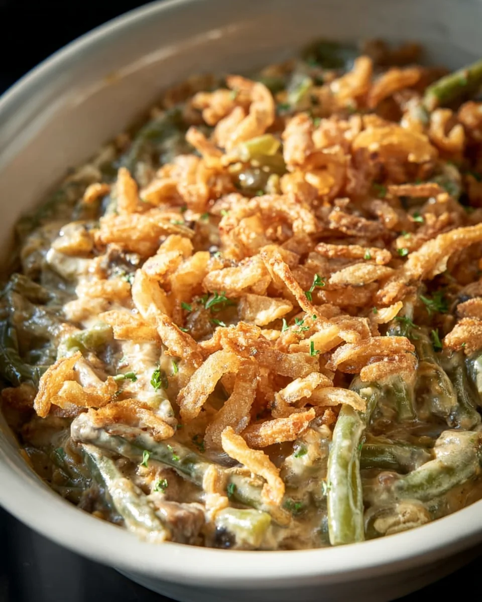 Delicious Easy Crock Pot Green Bean Casserole Recipe