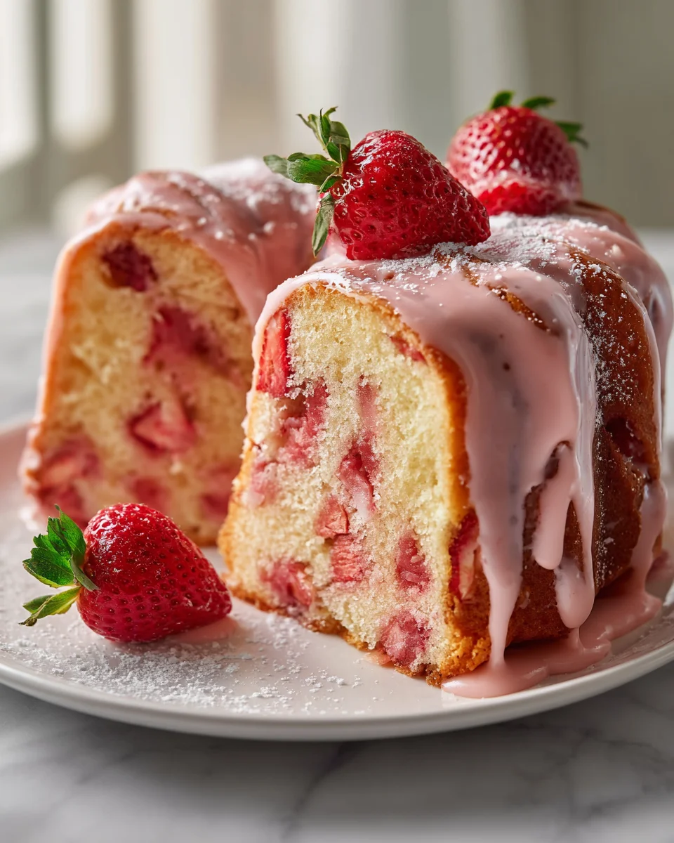 Delicious Strawberry Milkshake Pound Cake Recipe to Savor!