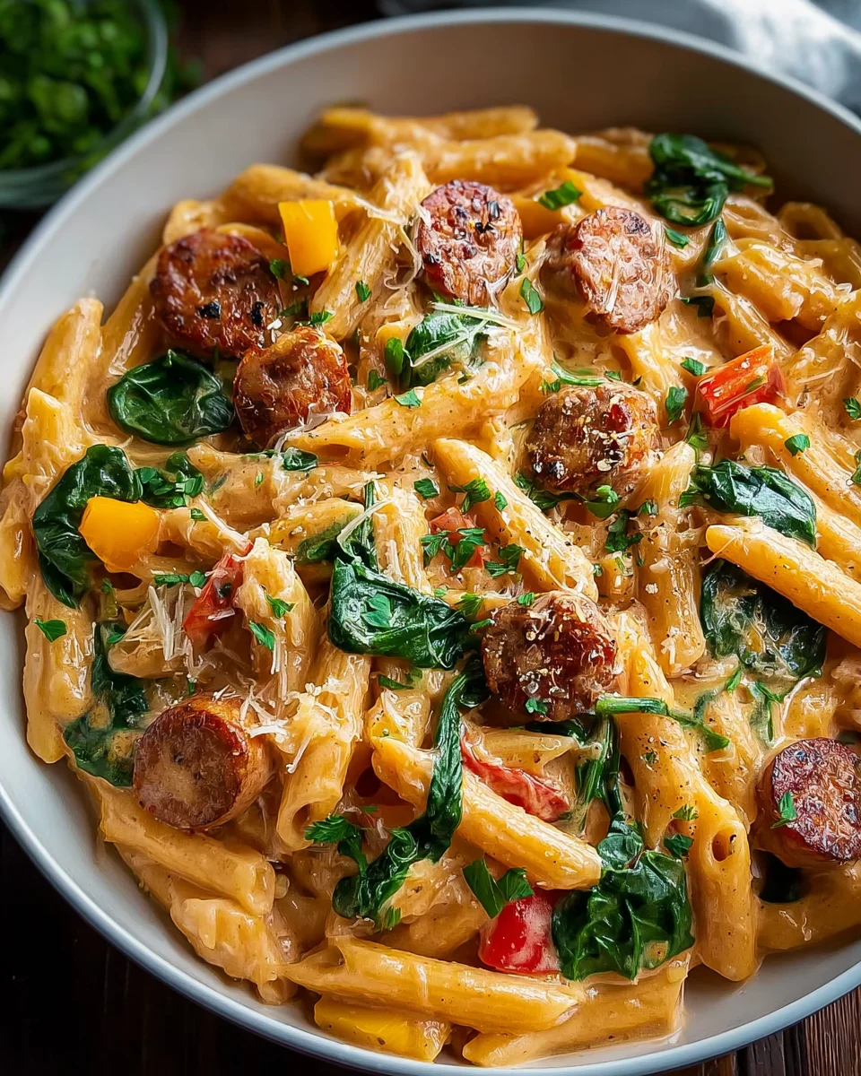 Spicy Cajun Beef Sausage Pasta: Quick & Easy Dinner!