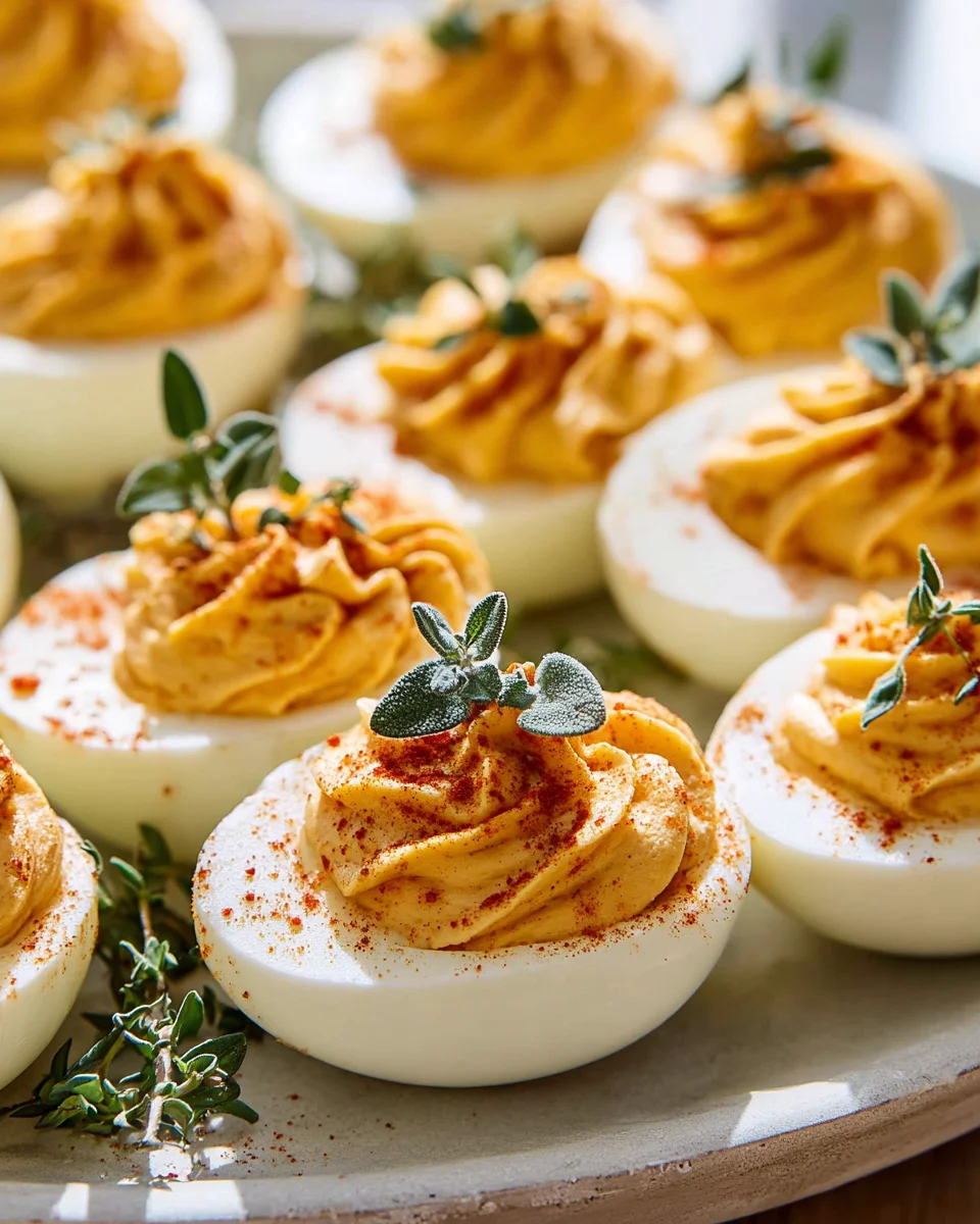 Thanksgiving Deviled Eggs