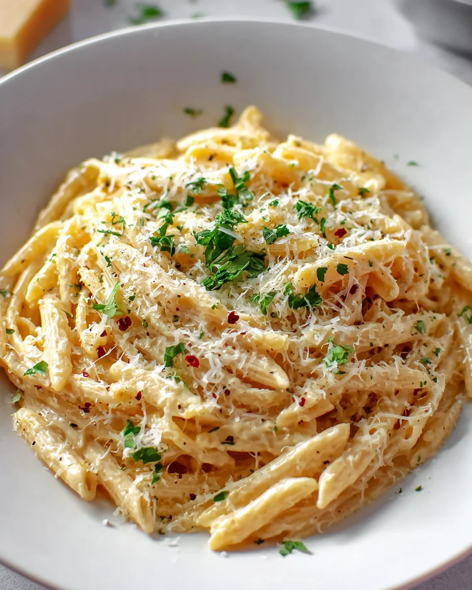 One Pot Creamy Garlic Pasta