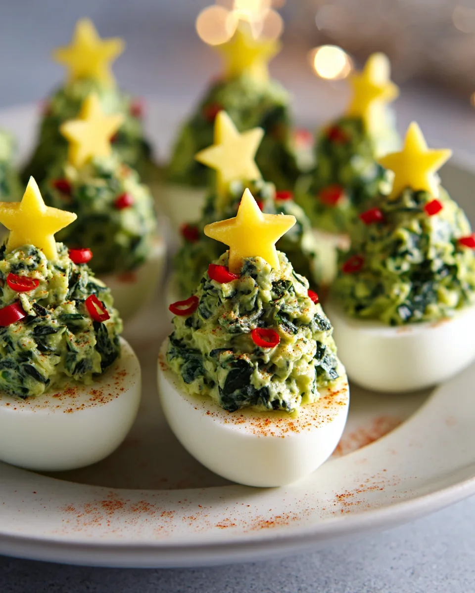 Deviled Egg Christmas Trees
