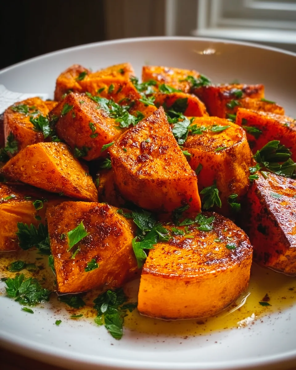 Cinnamon Honey Roasted Sweet Potatoes - Delicious & Easy Recipe