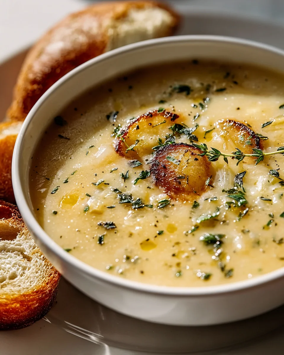 Rustic French Garlic Soup: Creamy Comfort & Immune Booster