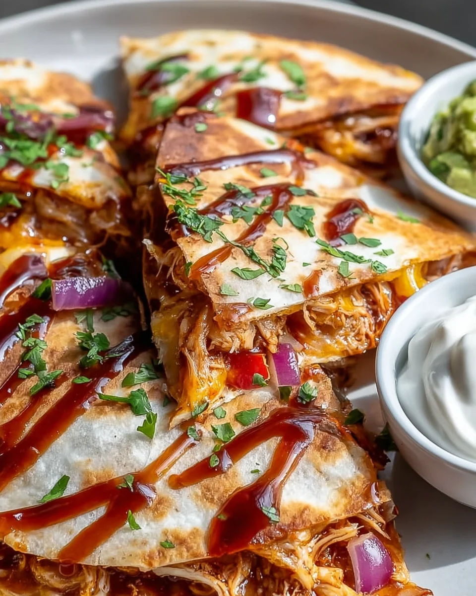 Hot Honey BBQ Chicken Quesadillas: A Sweet and Spicy Delight
