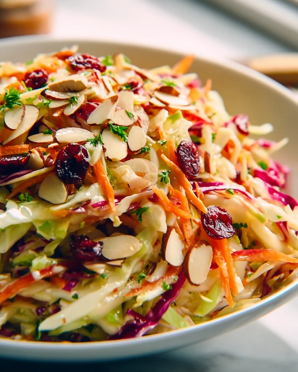 Cranberry Almond Thanksgiving Slaw: A Festive Side Delight