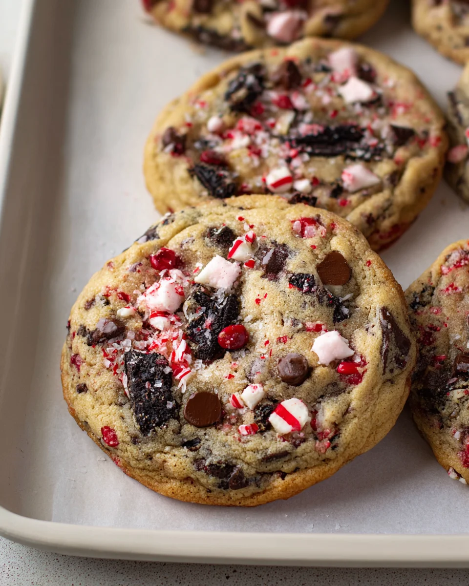 Irresistible Oreo Peppermint Chocolate Chip Cookies