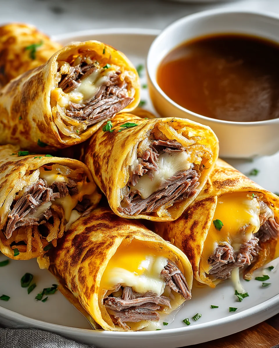 French Dip Tortilla Rollups Recipe: Delicious Beef Bites!
