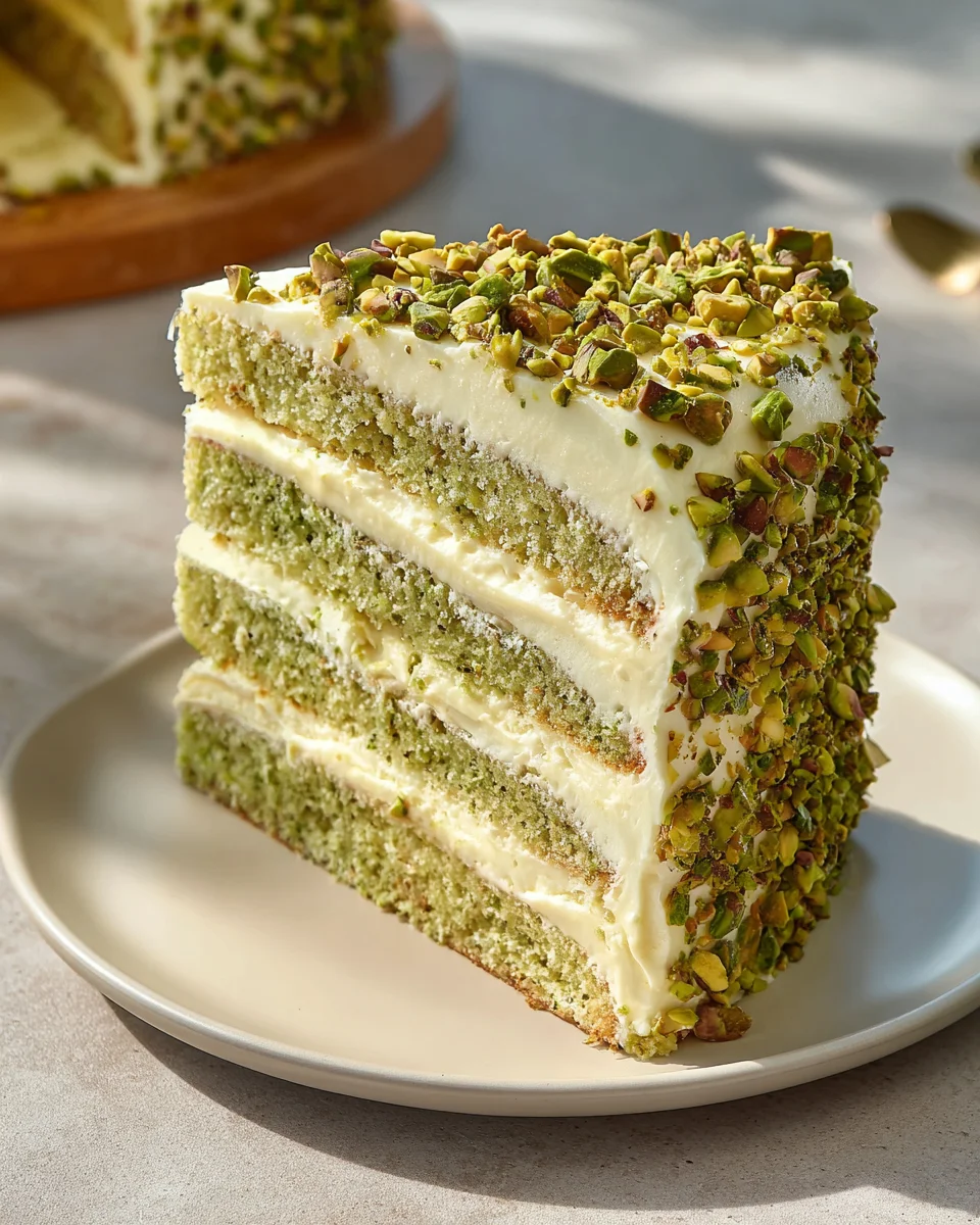 Delicious Pistachio Mascarpone Layer Cake Recipe to Impress