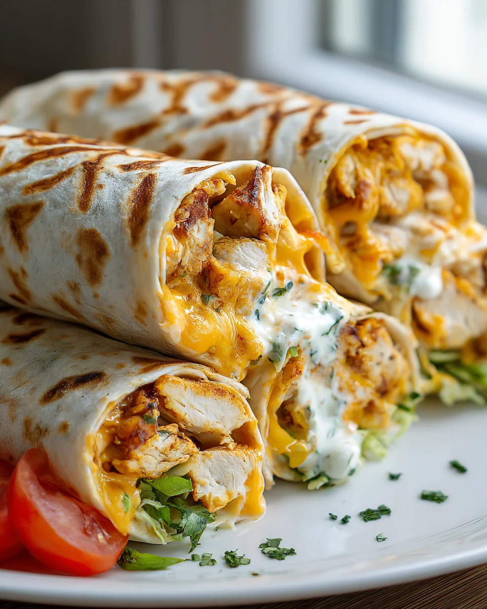 Delicious Garlic Chicken Wraps Recipe: Easy & Flavorful!