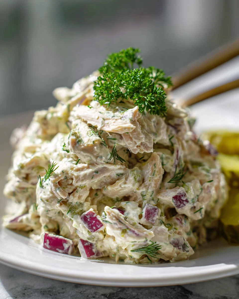 Savory Dill Pickle Chicken Salad: A Flavorful Twist!