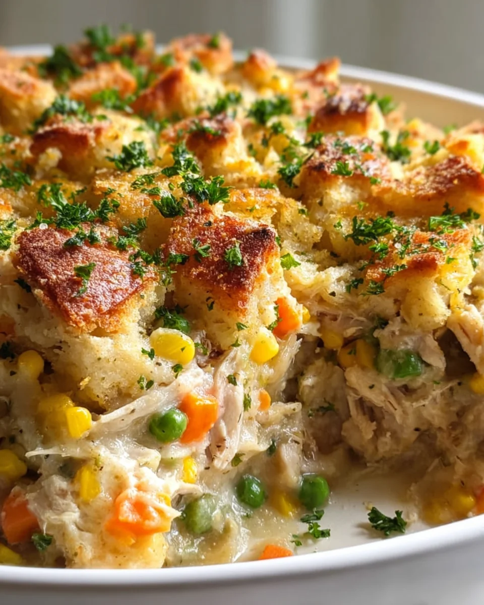 Delicious Rotisserie Chicken Stuffing Casserole Recipe Idea