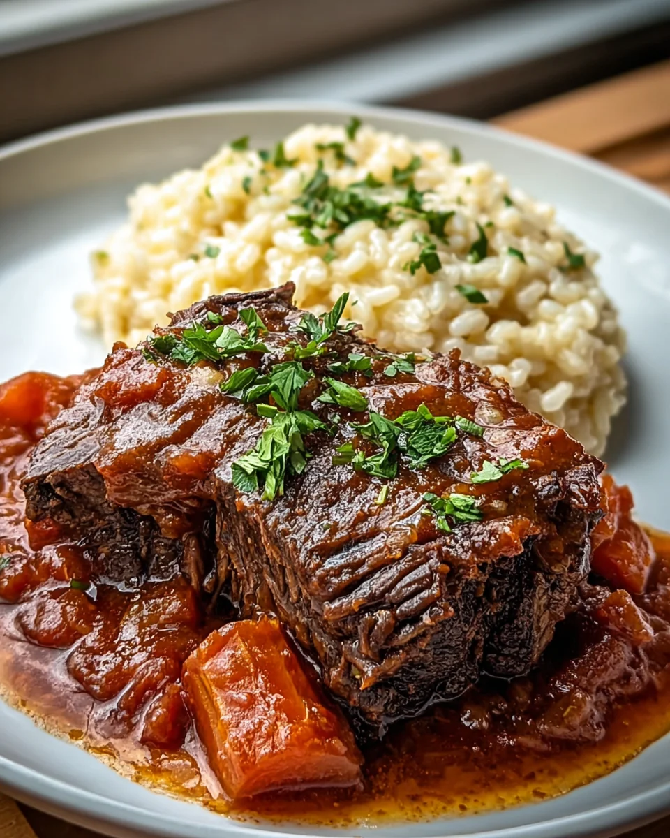 Tender Italian Beef Pot Roast with Creamy Risotto