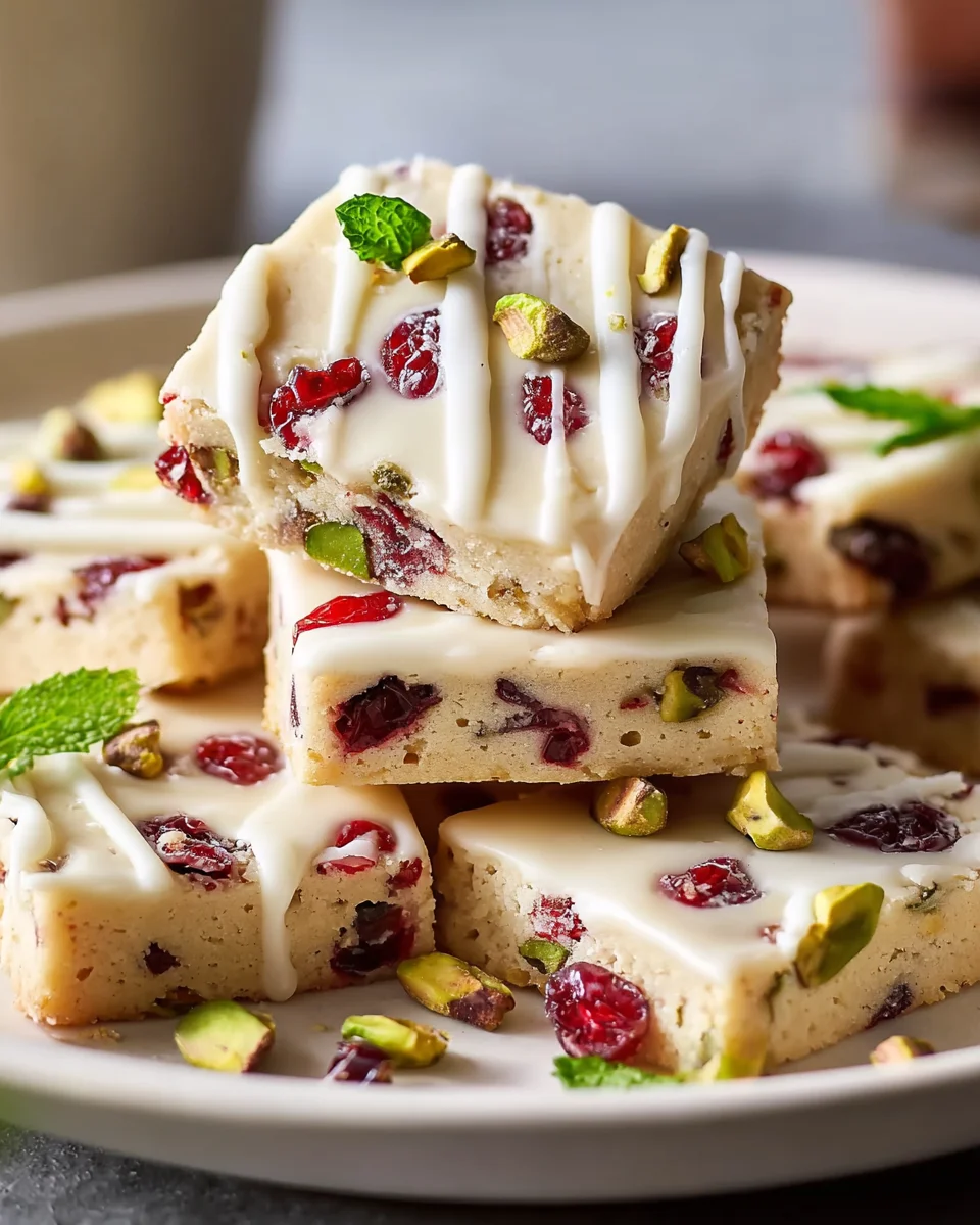 Cranberry Pistachio Shortbread Cookies: Fancy Holiday Treats