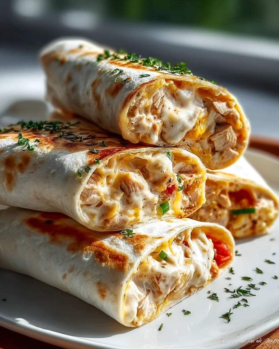 Quick Cheese Garlic Chicken Wraps Recipe for Easy Meals