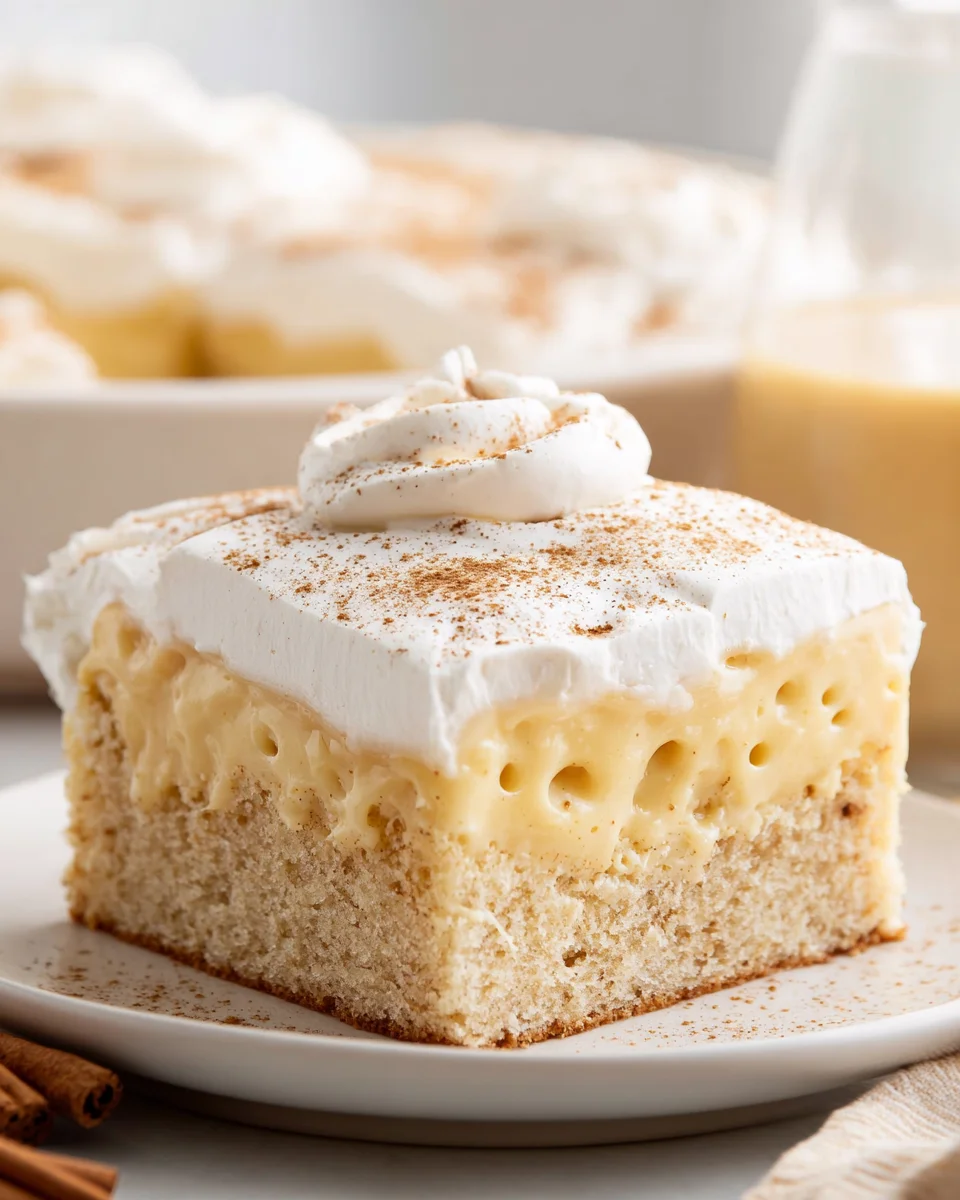 Eggnog Poke Cake: A Festive, Family-Friendly Dessert!
