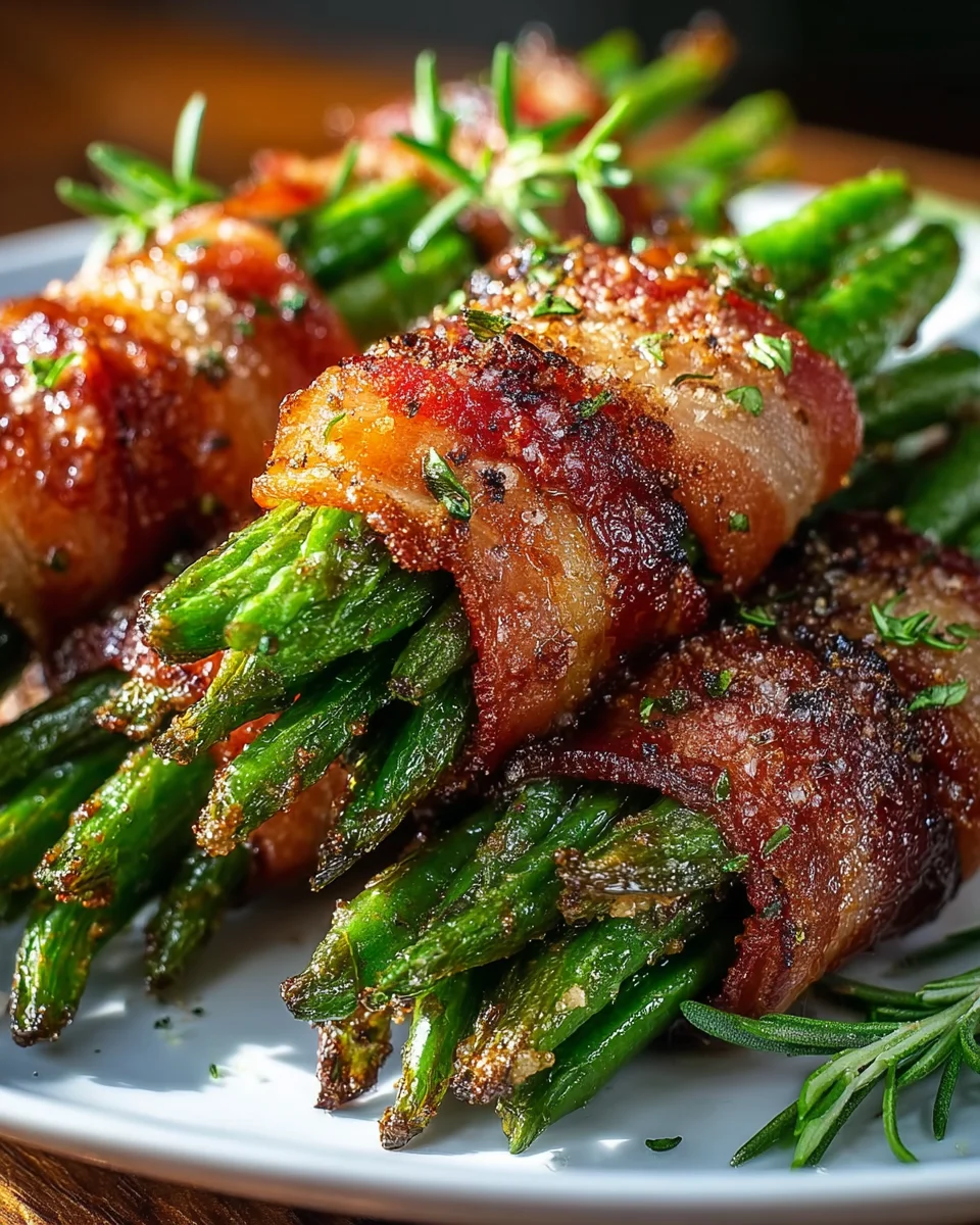 Delicious Beef Bacon Wrapped Green Bean Bundles Recipe