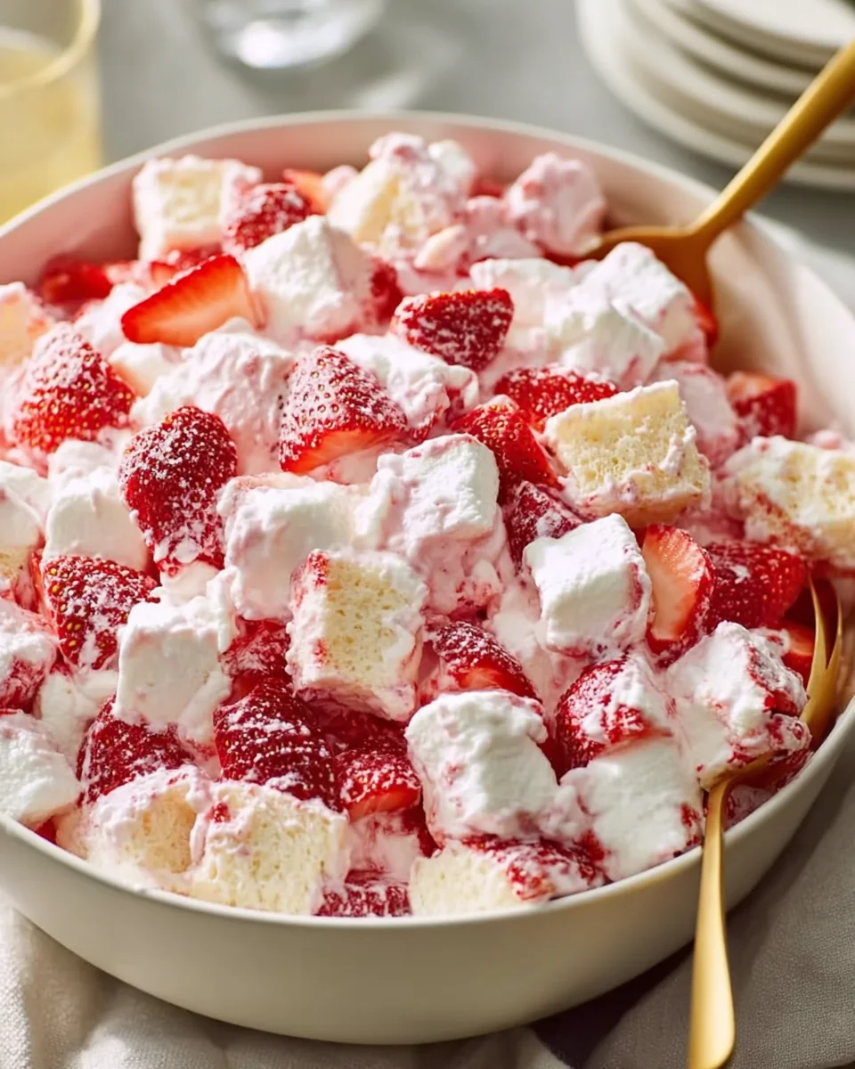 Delicious Strawberry Shortcake Fluff Salad Recipe to Try!