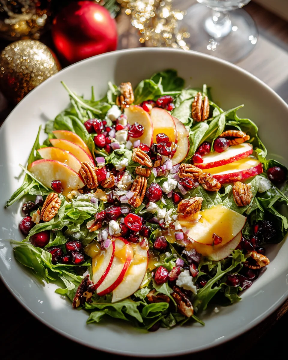 Festive Christmas Salad with Honey Mustard Dressing Recipe