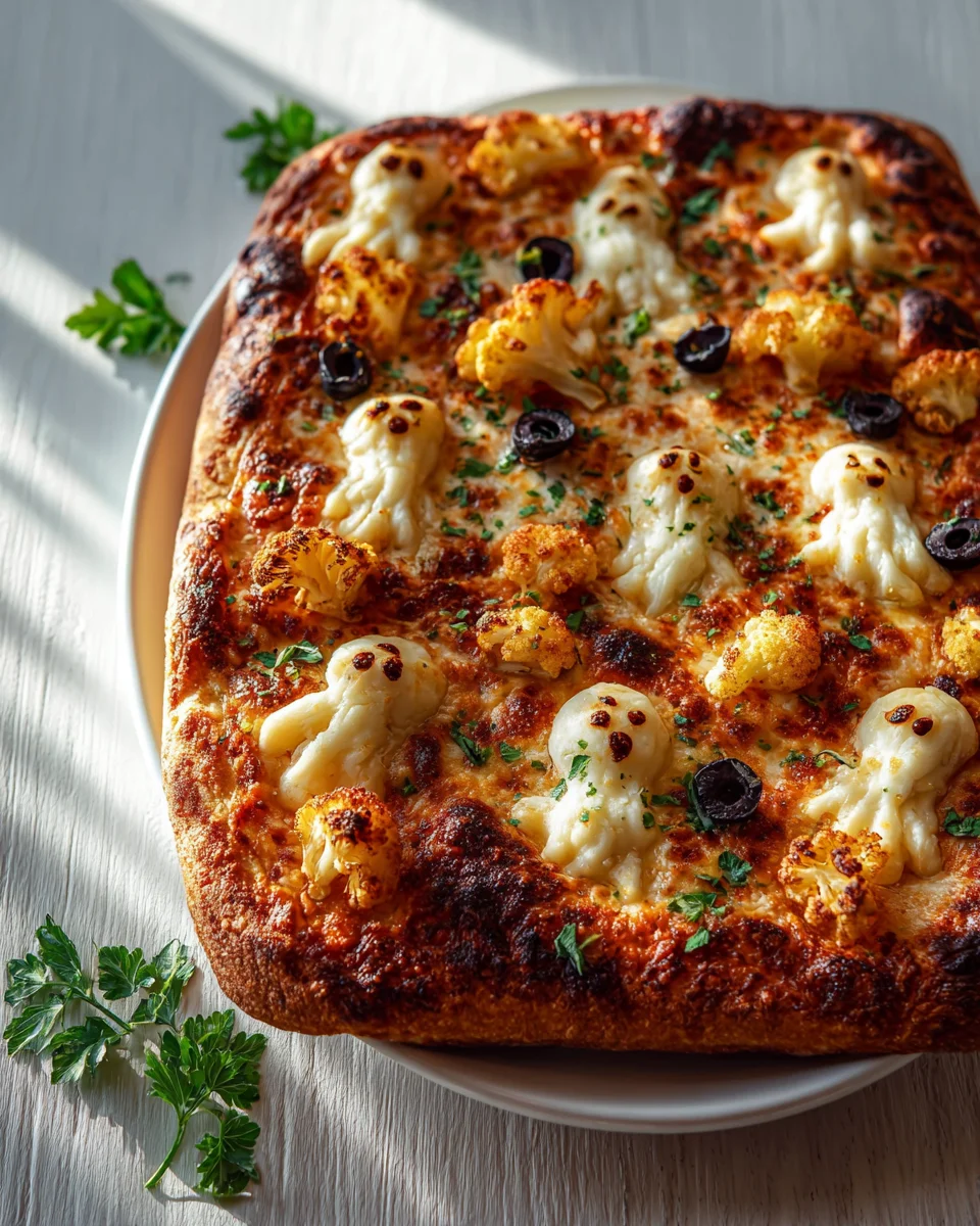 Cemetery Flatbread Pizza: A Spooky Delight for Your Table