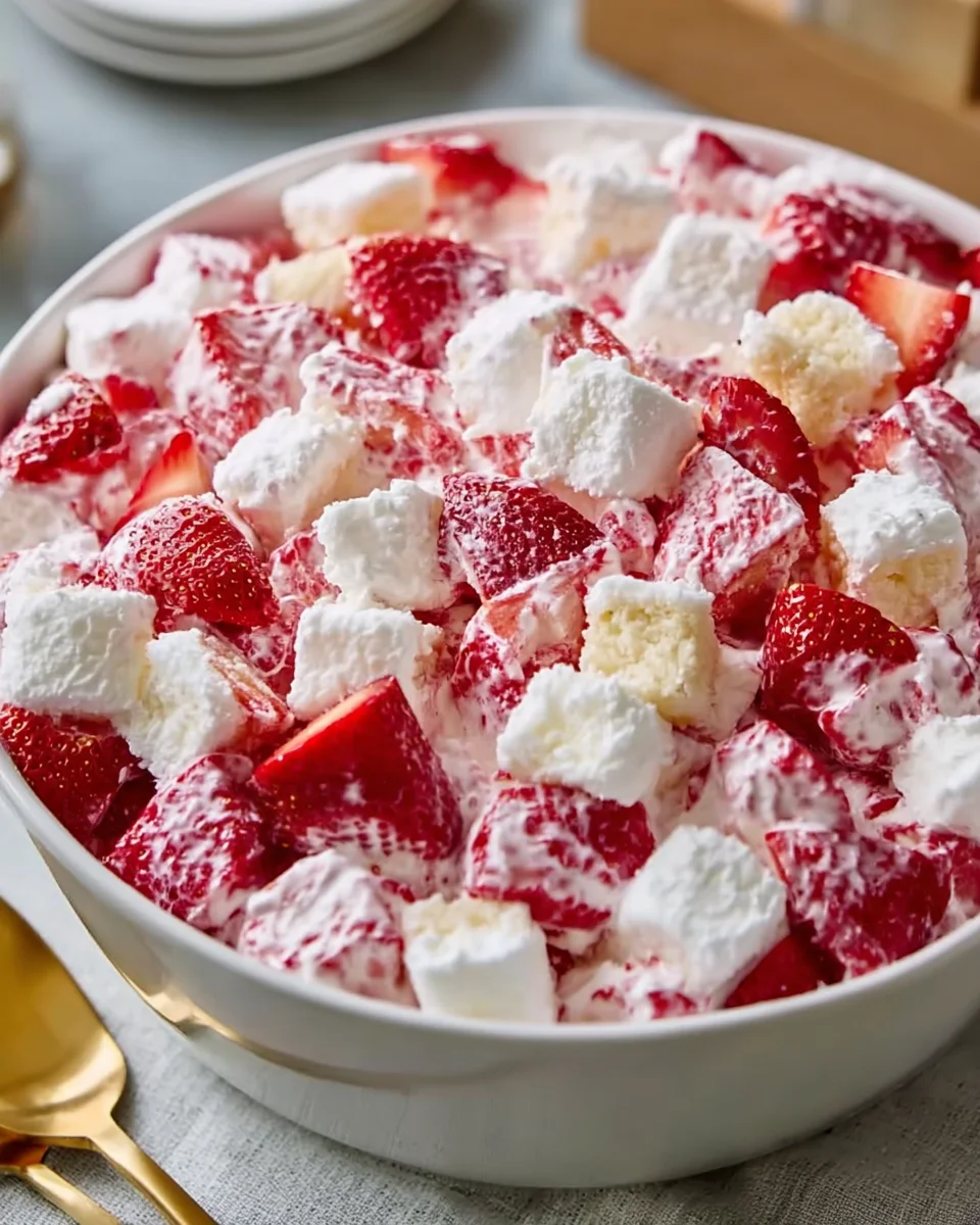 Delicious Strawberry Shortcake Fluff Salad Recipe to Try!