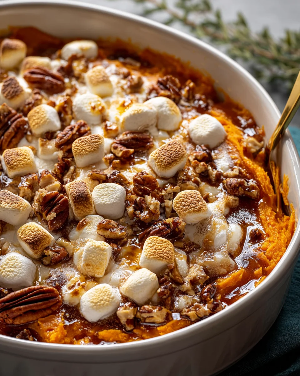 Delicious Southern Maple Sweet Potato Casserole Recipe