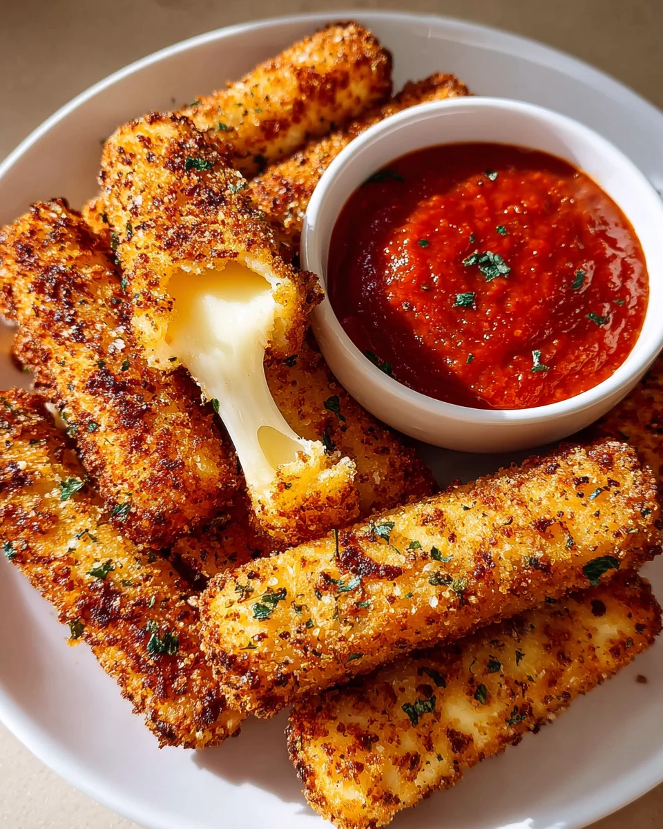 Crispy Homemade Mozzarella Sticks Recipe You'll Love!