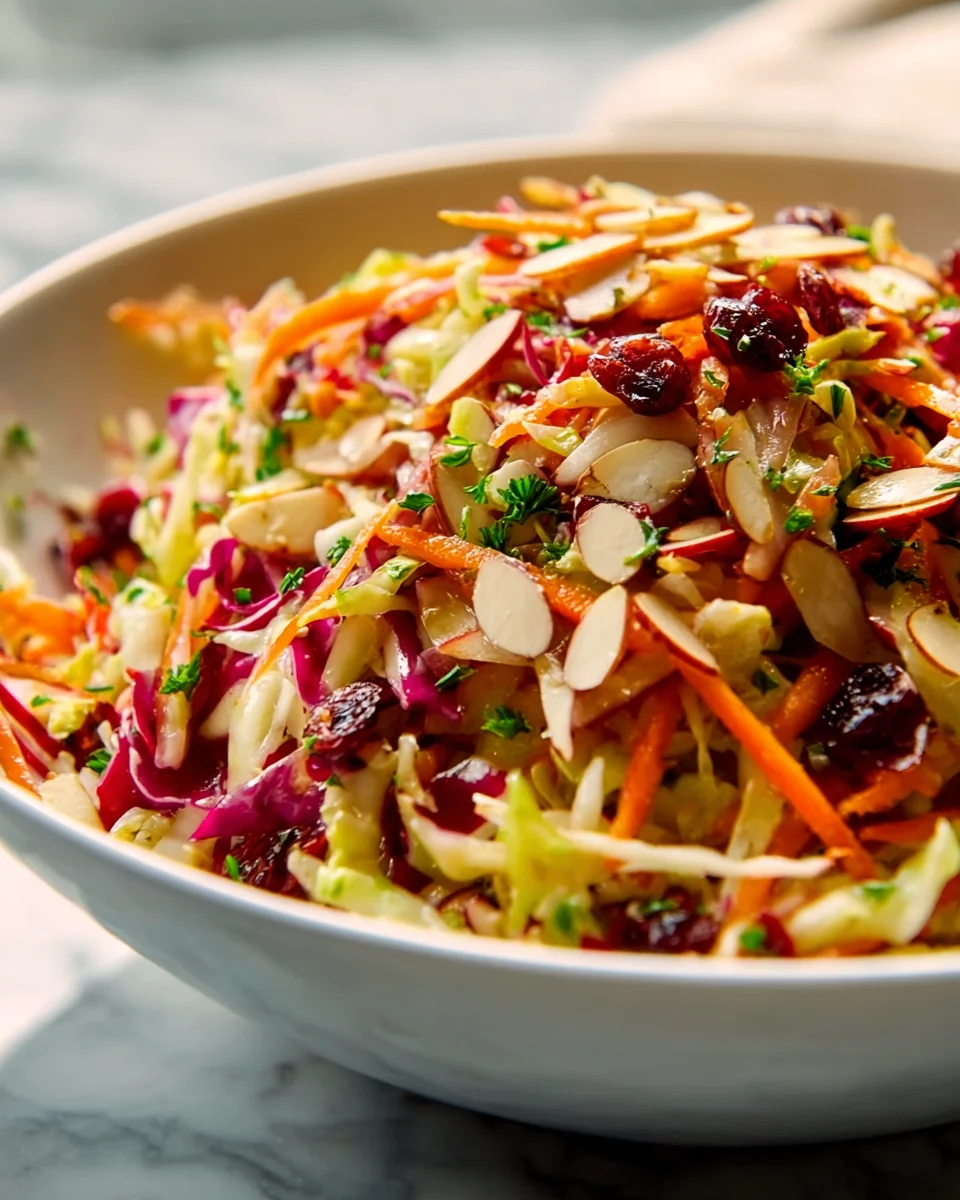 Cranberry Almond Thanksgiving Slaw: A Festive Side Delight