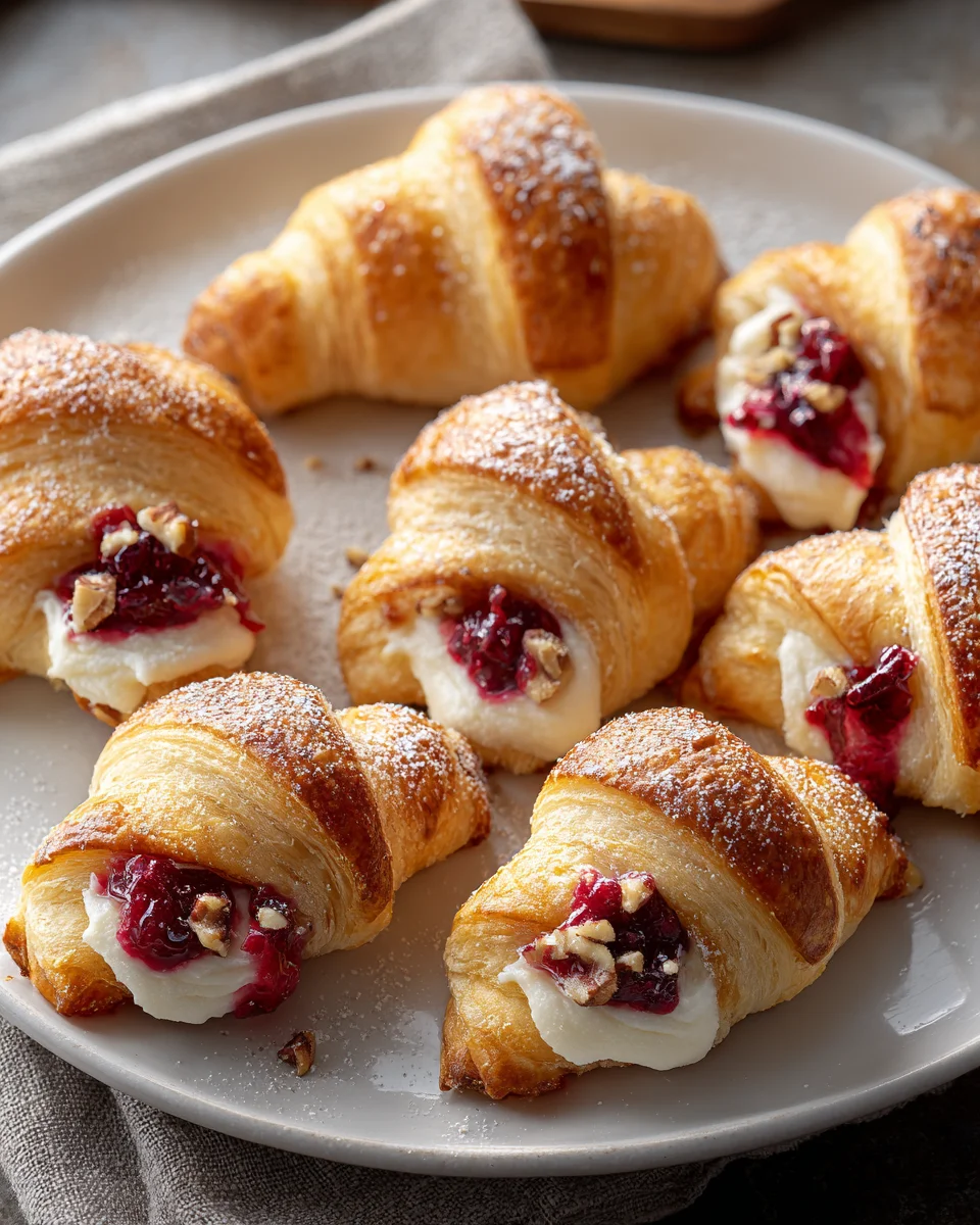 Cranberry Cream Cheese Crescent Bites Recipe - Easy & Delicious!
