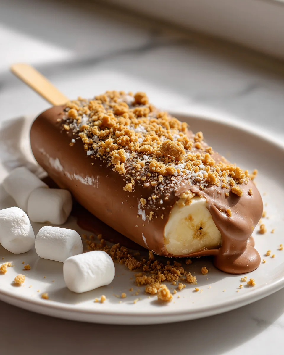Cool Off with Frozen S'mores Banana Pops - No-Bake Dessert