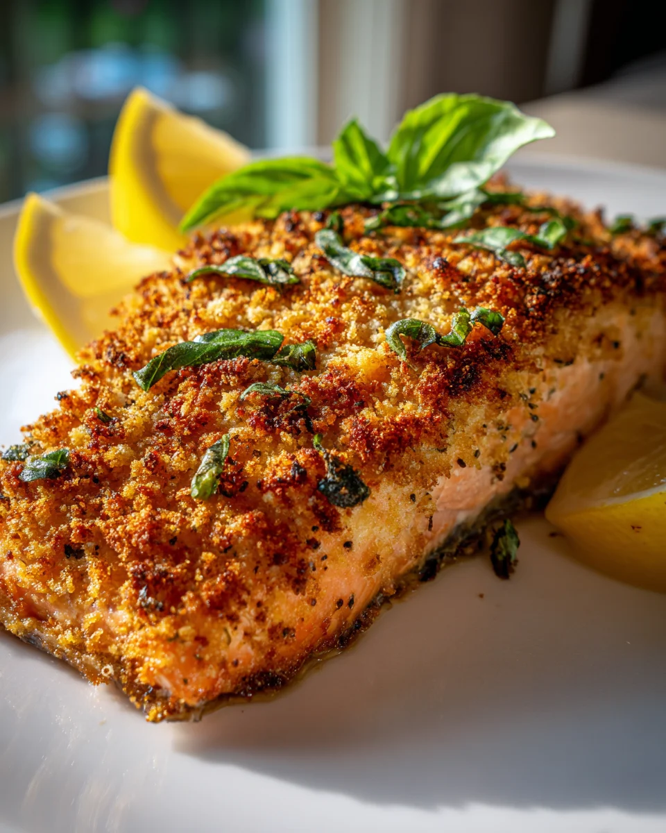 Crispy Parmesan Basil Air Fryer Salmon Recipe You’ll Love!