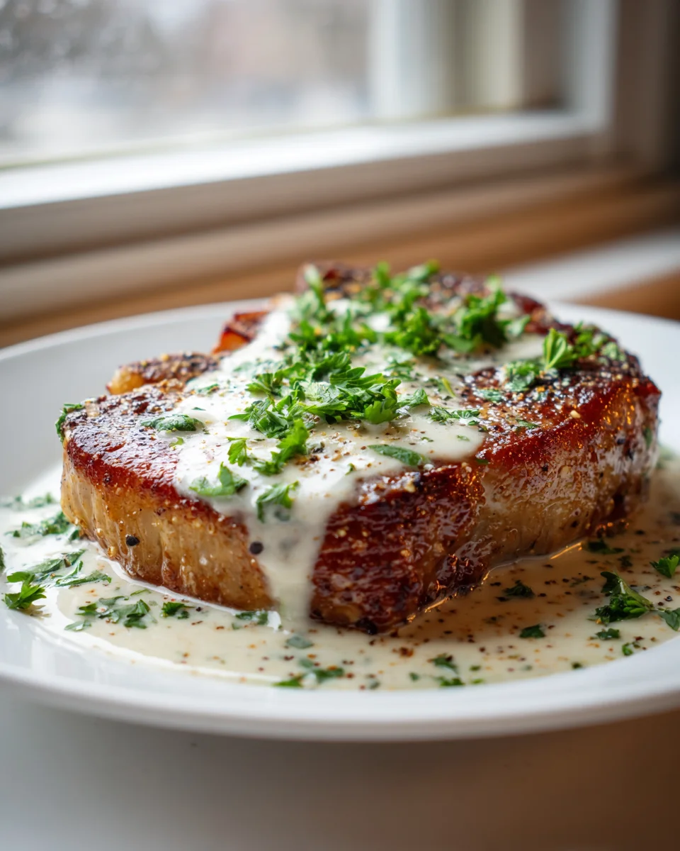 Ultimate Garlic Butter Steak with Creamy Parmesan Sauce