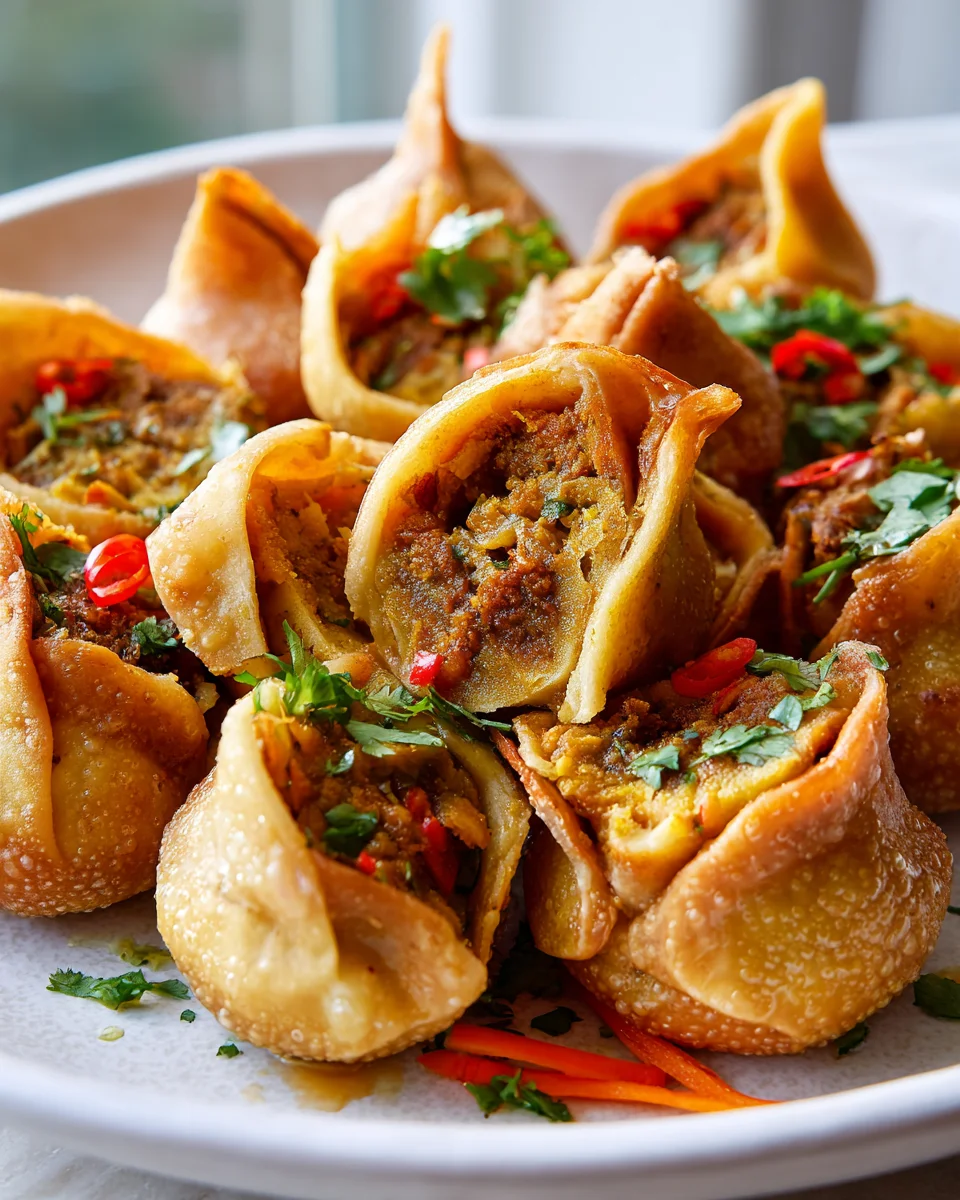 Air Fryer Curry Dumplings: Easy, Crispy & Flavorful!