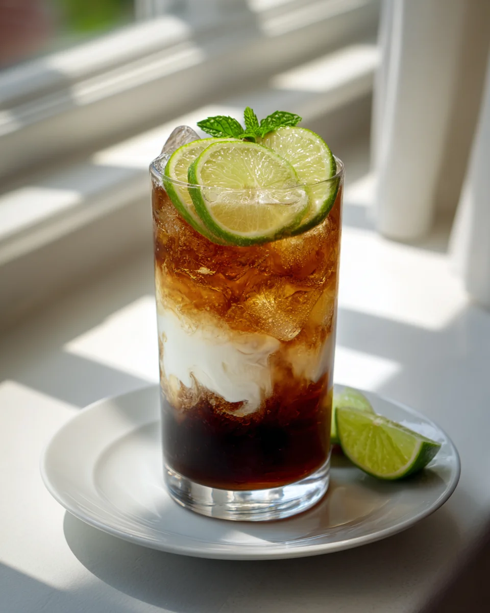 Classic Dirty Soda with Coconut Cream & Lime Delight