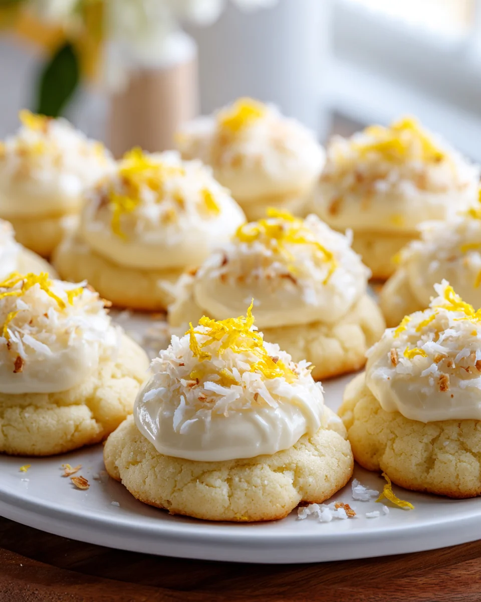 Lemon Coconut Cheesecake Cookies: Easy, Decadent Treat!