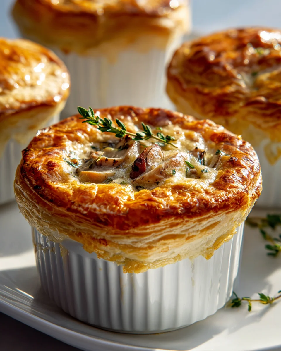 Savory Mini Mushroom Gruyere Pot Pies - Perfect Appetizer