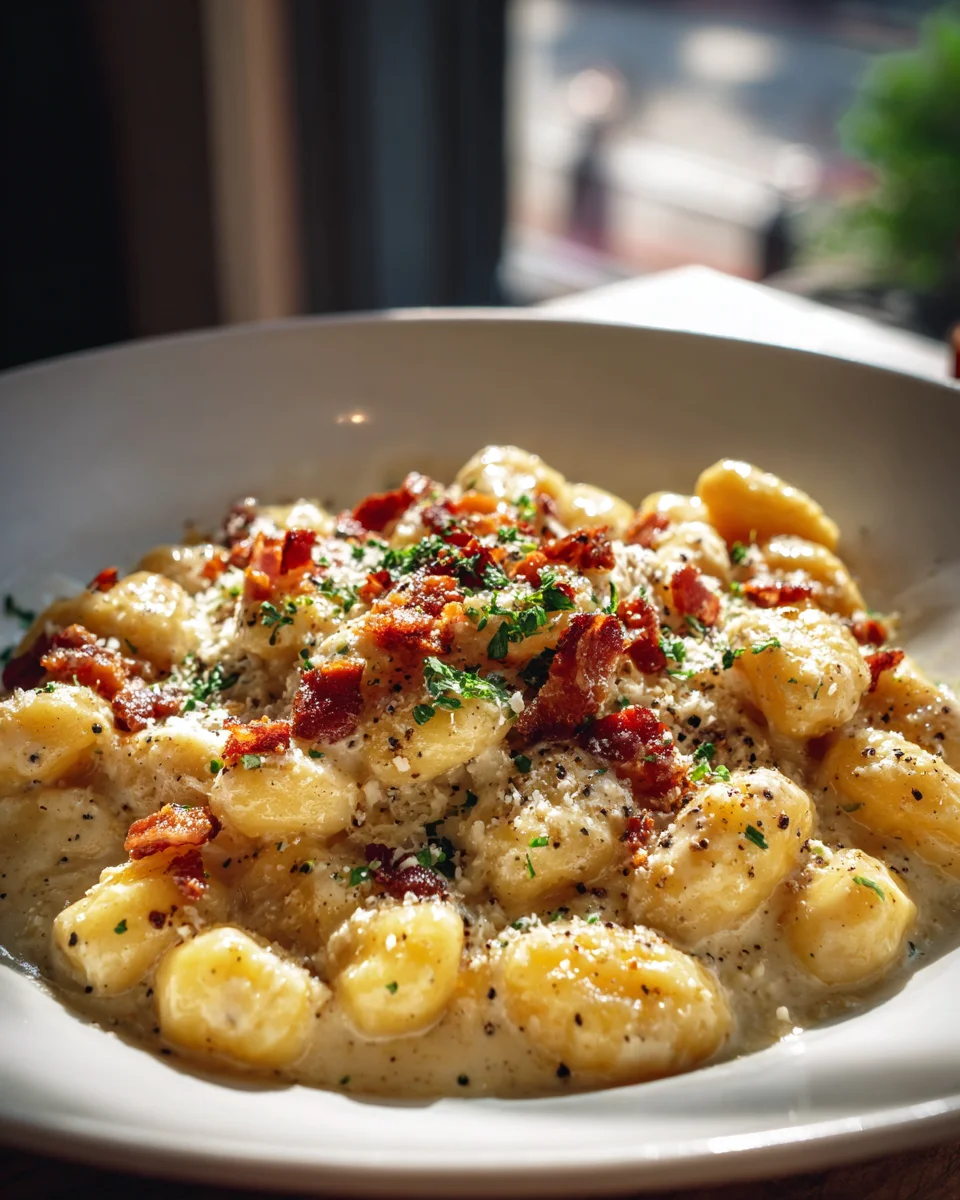 Beef Carbonara With Gnocchi: A Rich & Creamy Delight