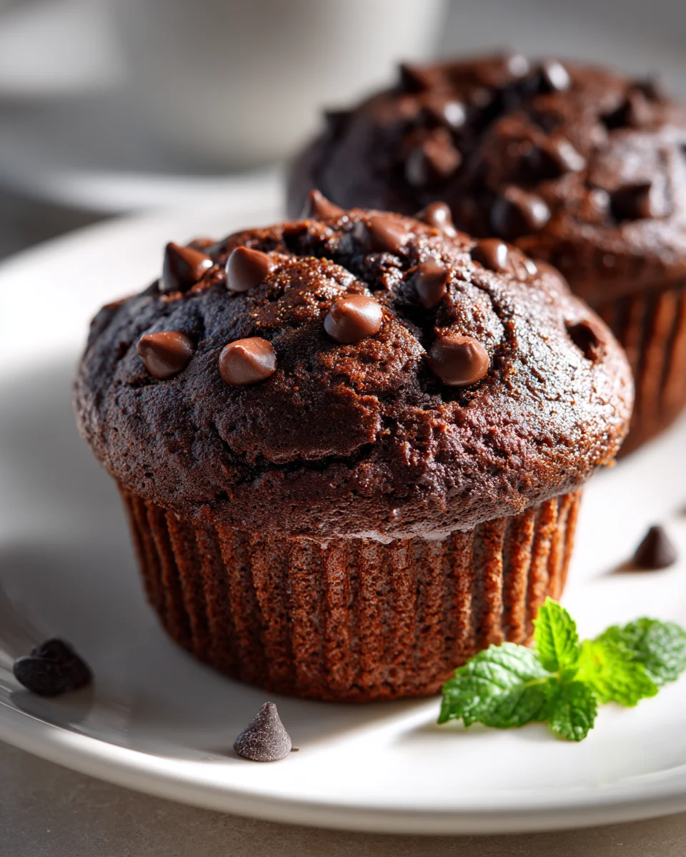 Best Double Chocolate Chip Muffins Recipe - Easy & Delicious