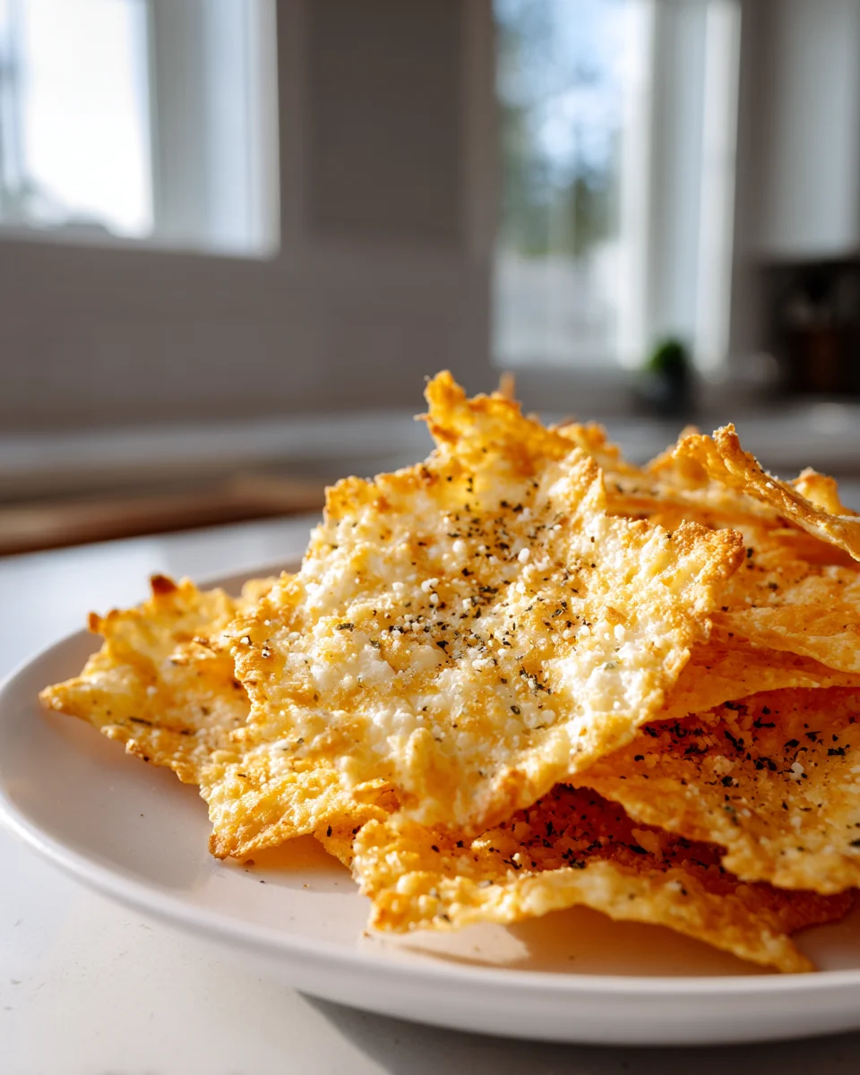 Easy & Crispy Cottage Cheese Chips: Healthy, Guilt-Free Snack!