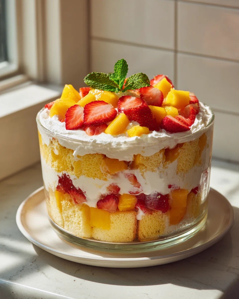 Mango Strawberry Shortcake Trifles: Easy & Delicious!