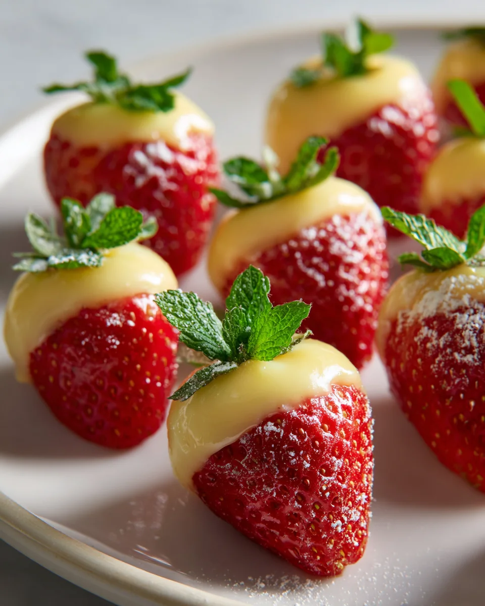 Irresistible Lemon Cream Stuffed Strawberries Recipe