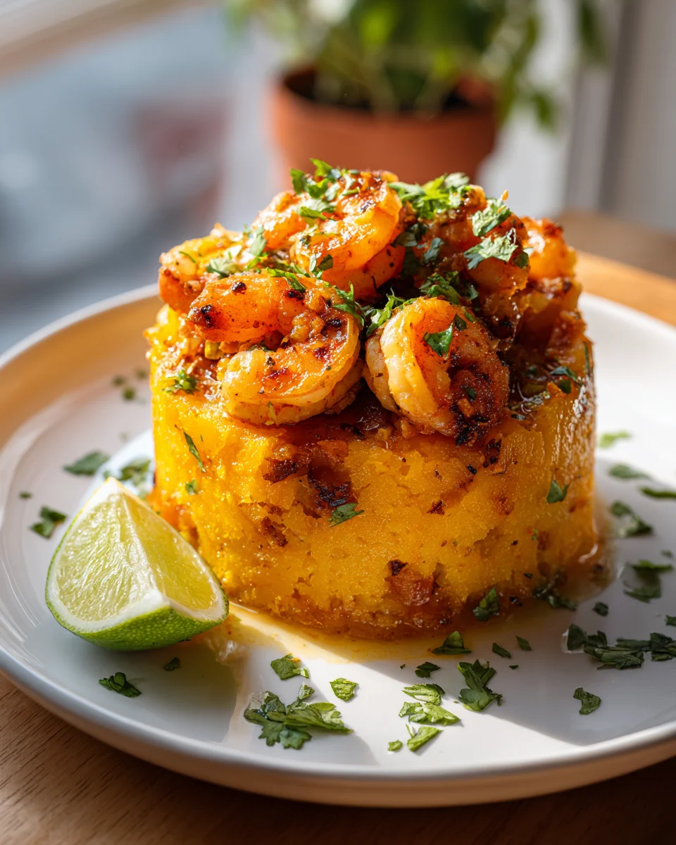 Flavor-Packed Garlic Shrimp Mofongo: A Puerto Rican Delight