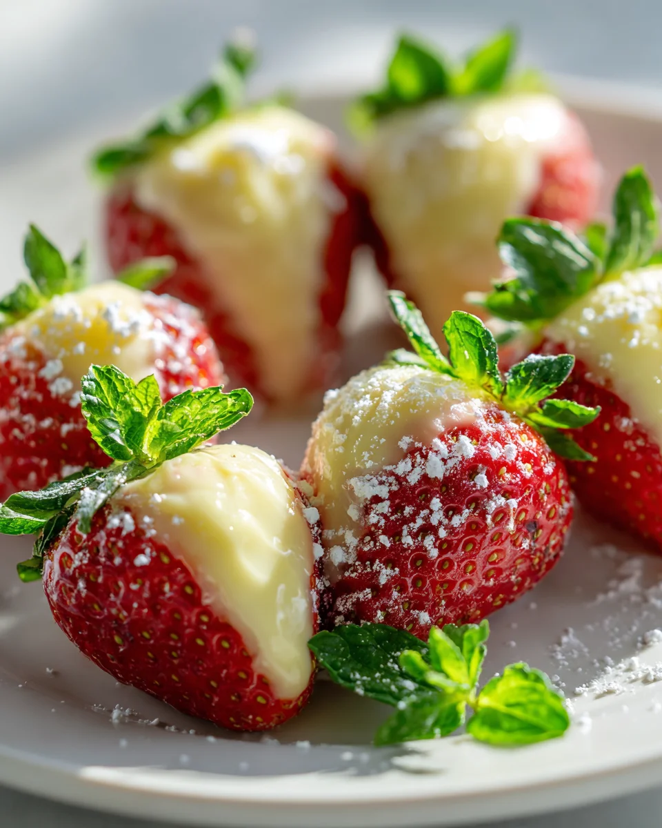 Irresistible Lemon Cream Stuffed Strawberries Recipe