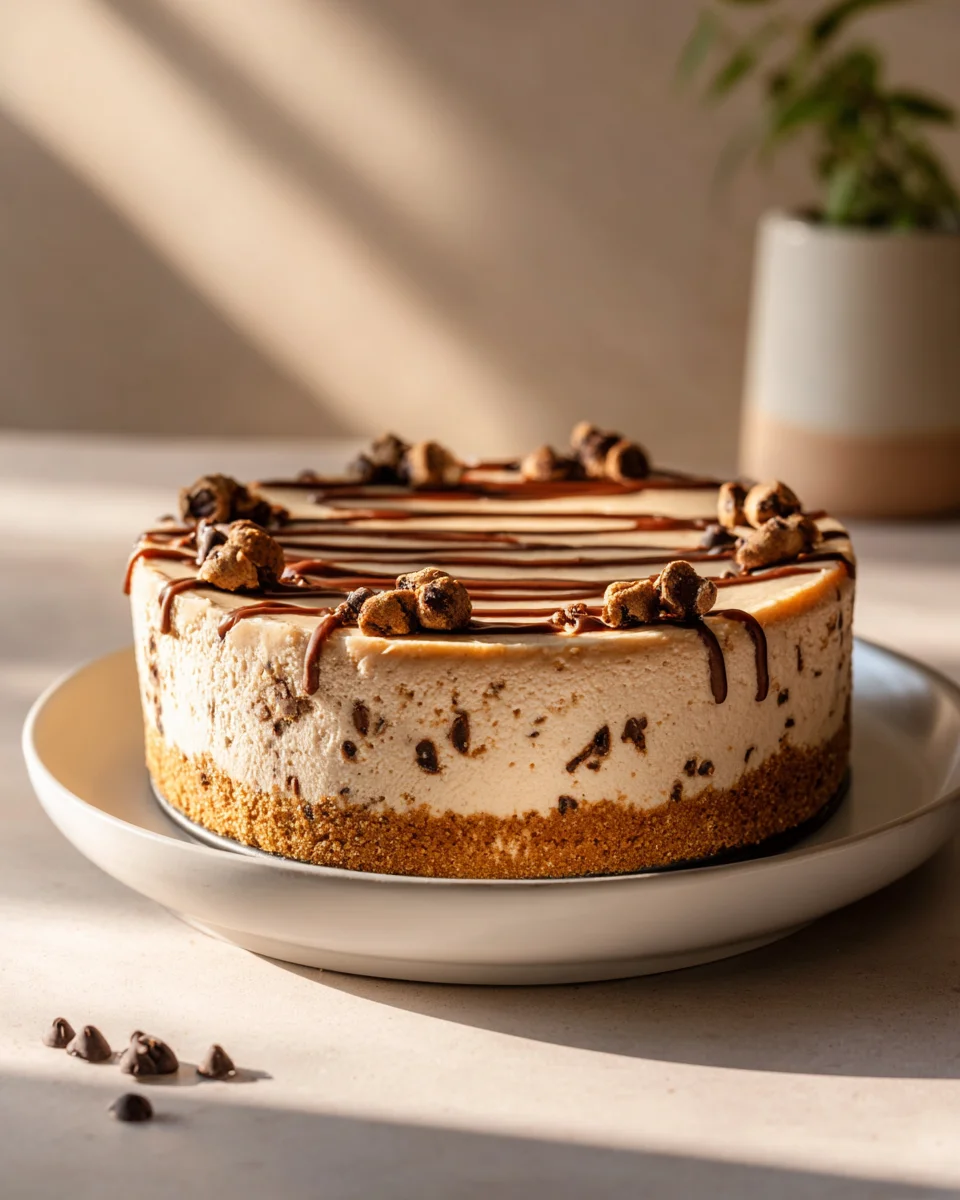 The Best No Bake Cookie Dough Cheesecake Recipe Ever