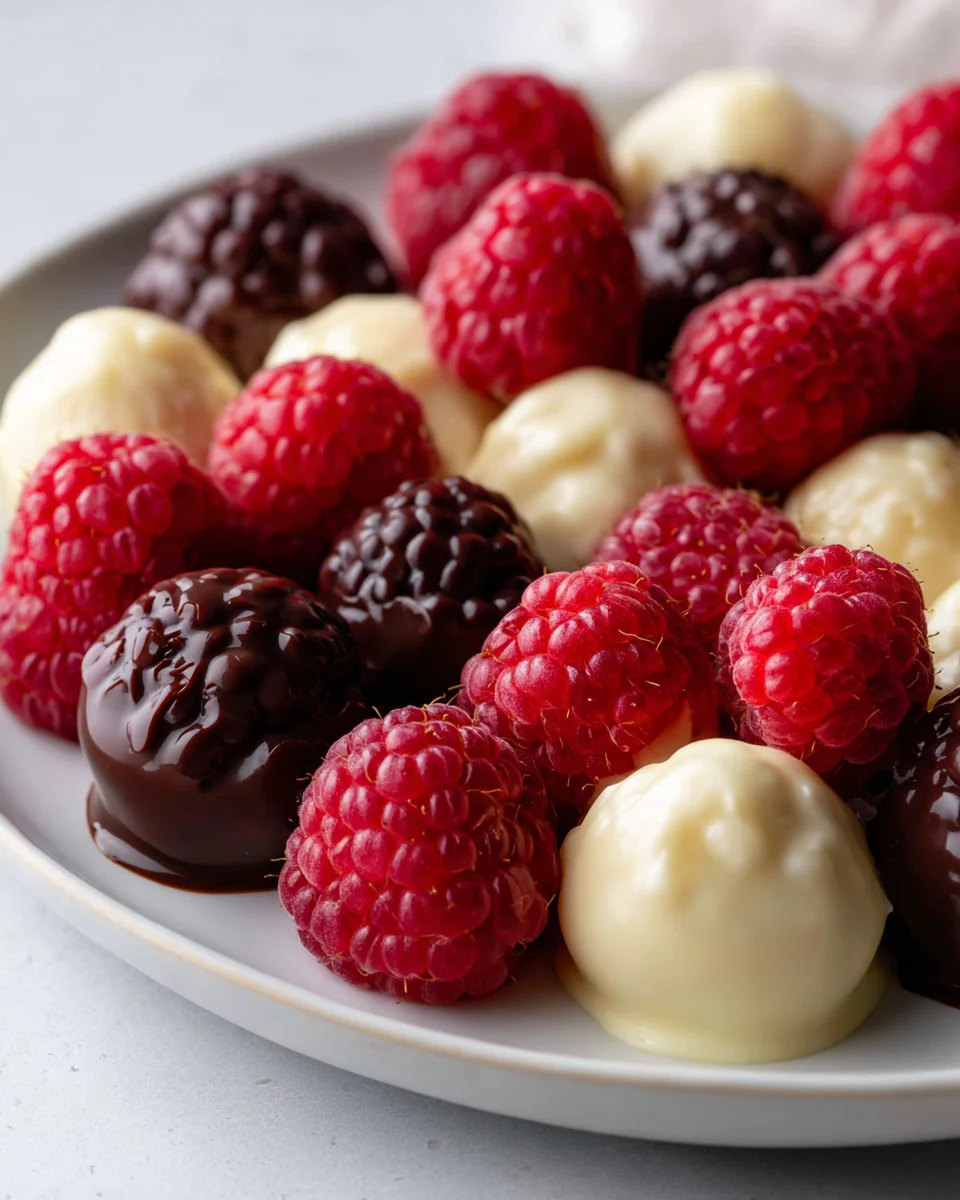 Easy Chocolate Covered Raspberries - Sweet & Simple Treat