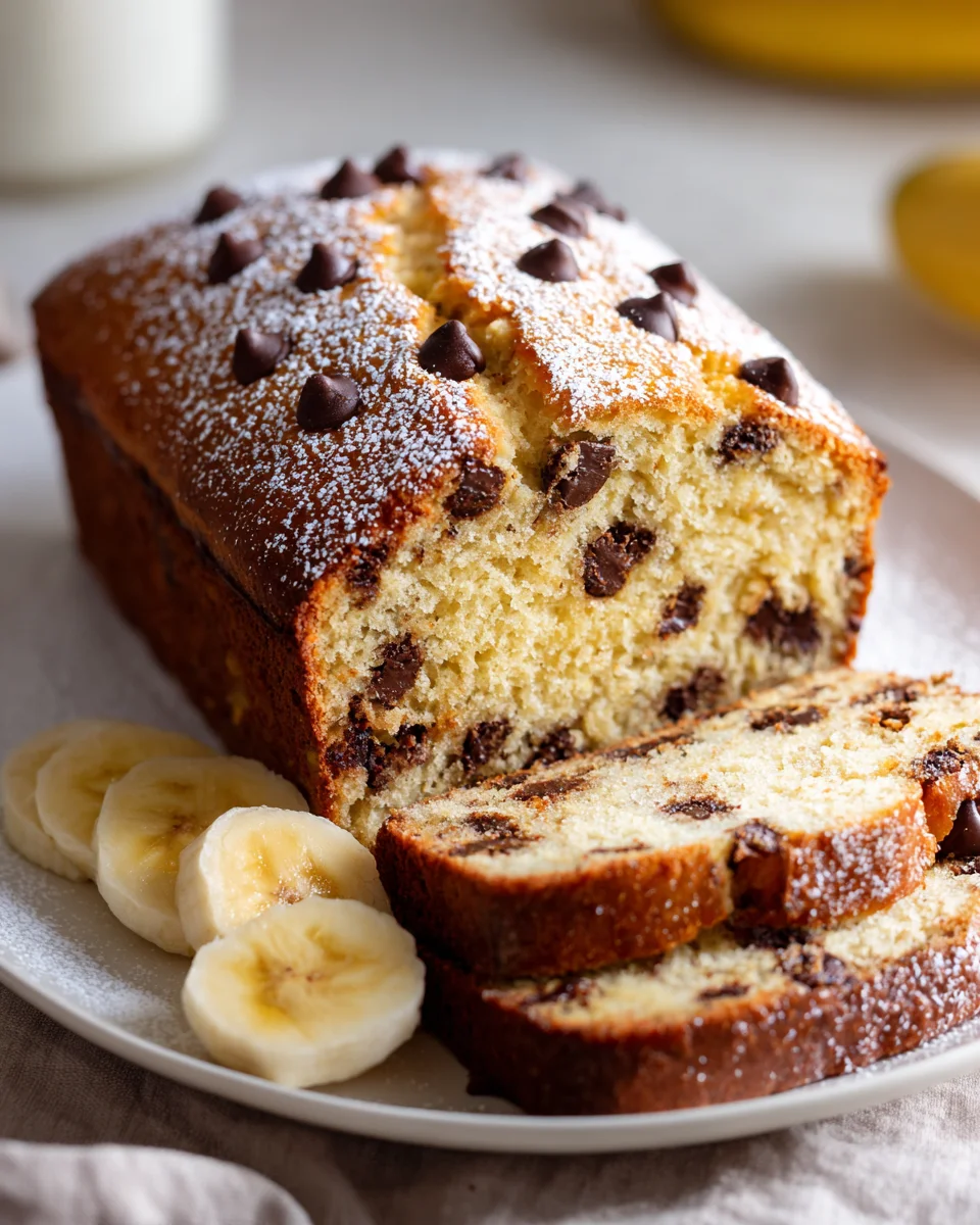 Easy Chocolate Chip Banana Bread Recipe - So Moist!