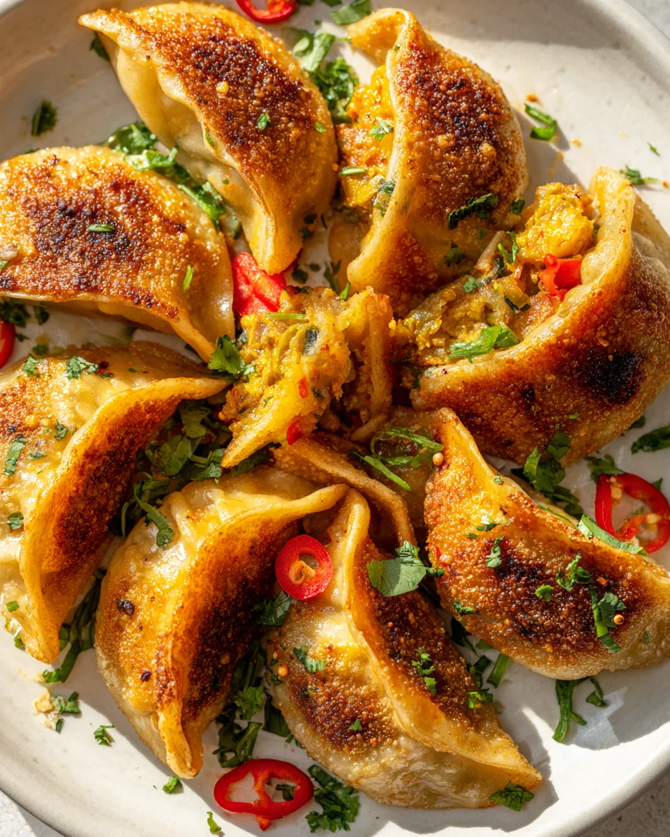 Air Fryer Curry Dumplings: Easy, Crispy & Flavorful!